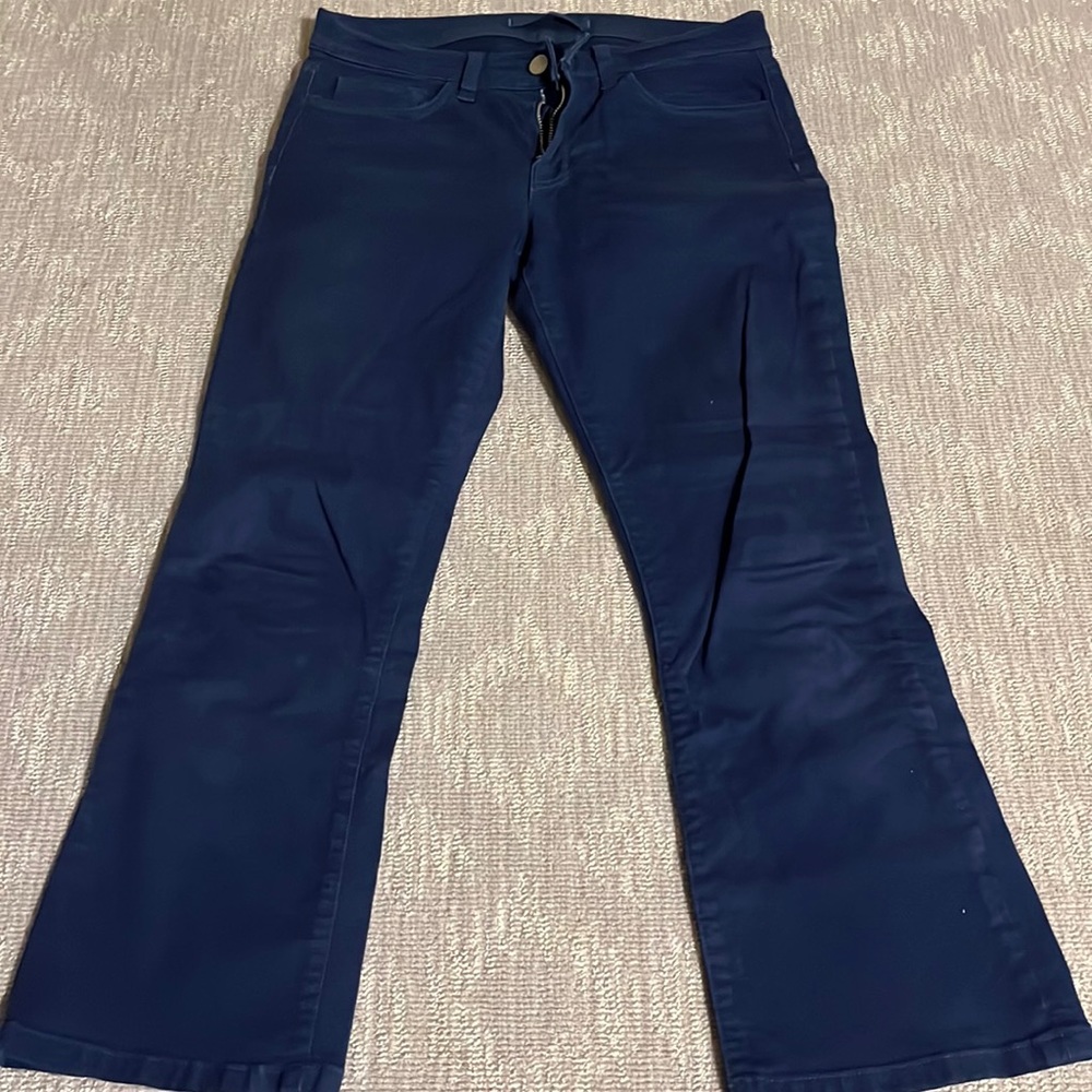 J Brand 27 cropped navy blue jeans….